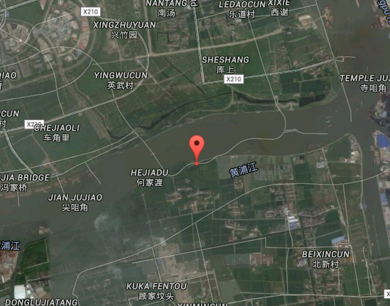 在卫星图上的位置